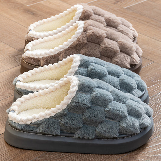 Women's Indoor Non-slip Thick Bottom And Warm Keeping Cotton Slippers - Bests Sale