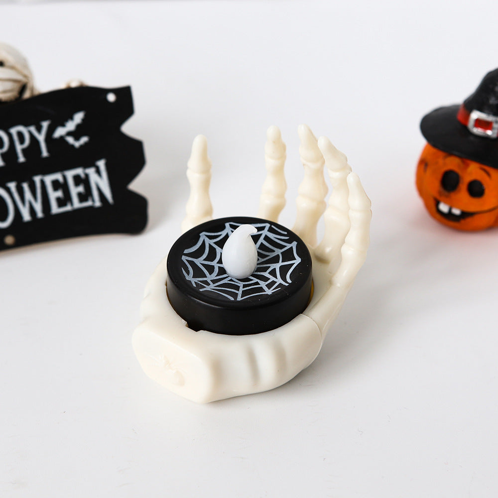 Halloween Small Night Lamp LED Electronic Luminous Decorative Palm Candle Light Bests Sale