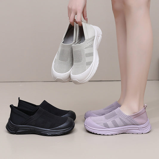 Women's One Pedal Shoes Lazy Soft Bottom Not Tired Feet Breathable Shoes - Bests Sale