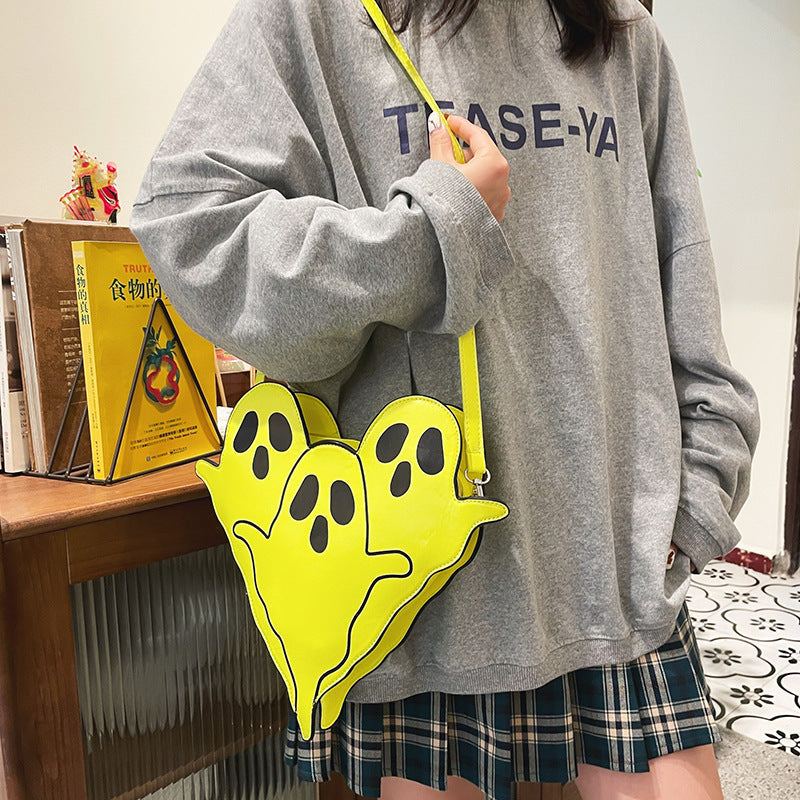 Halloween Bags Funny 3D Cartoon Ghost Cartoon Shoulder Bags Women Cute Cell Phone Purses Crossbody Bag Bests Sale