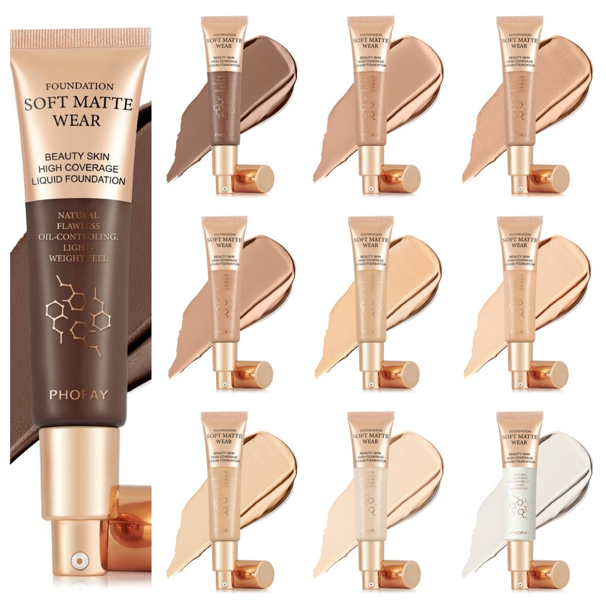 PHOFAY Full Coverage Foundation - Bests Sale