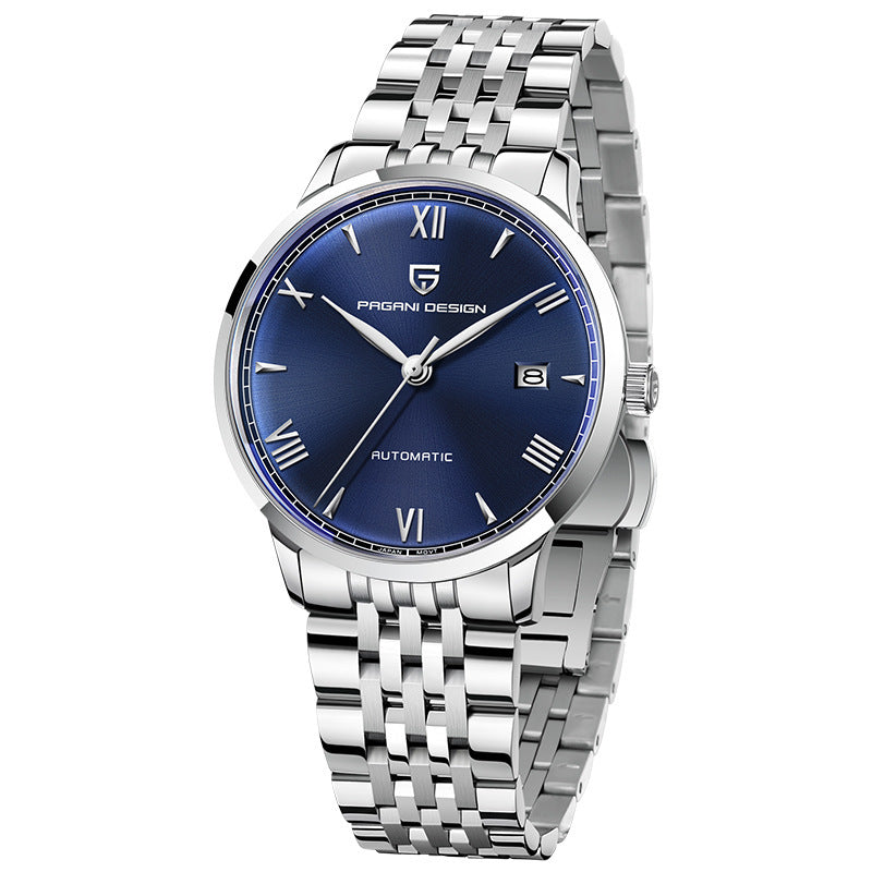 Men's Automatic Mechanical Watch Stainless Steel Waterproof Belt - Bests Sale