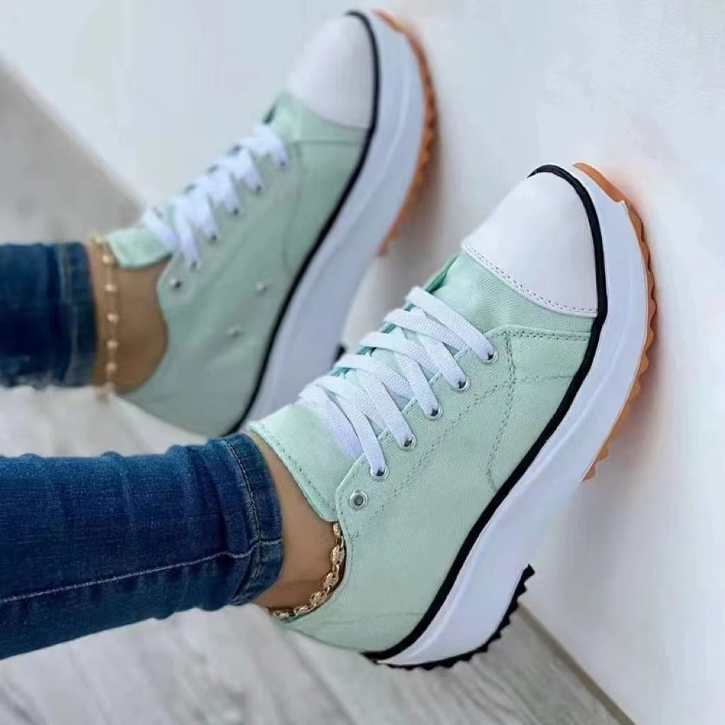 Women's Canvas High Top Casual Shoes - Bests Sale