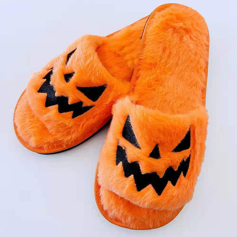 Halloween Shoes Winter Cute Warm Home Slippers Women Bests Sale