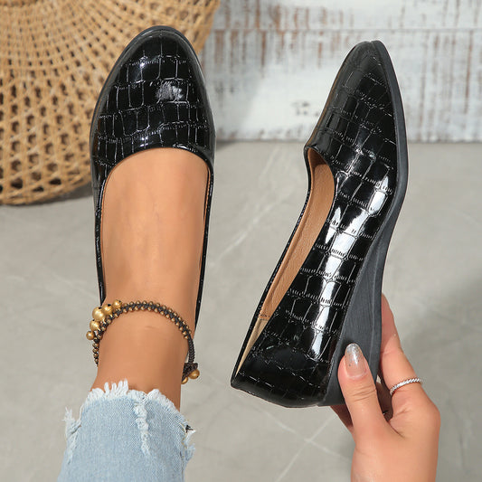 New Plus Size Pointed Toe Wedge Casual Pumps Women - Bests Sale