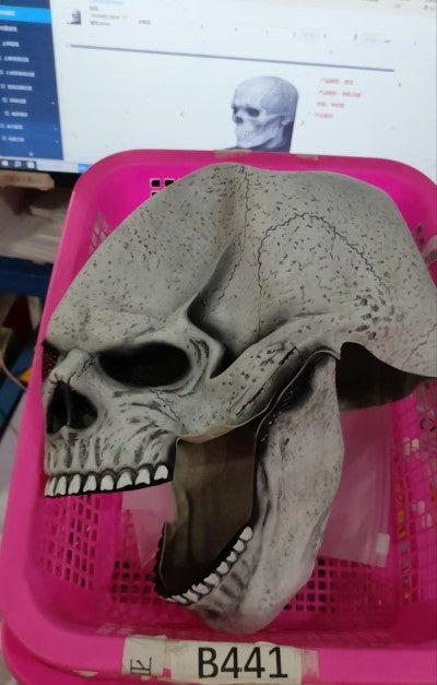 Halloween Movable Mouth Skull Mask Helmet Mouth Movable Skull Full Head Skull Mask Bests Sale