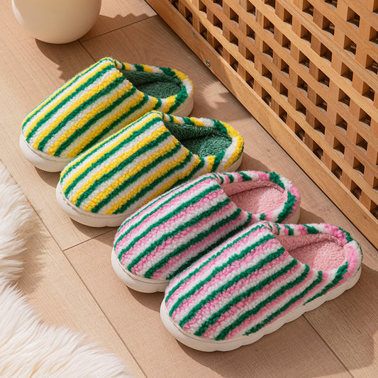 Cotton Slippers Non-slip Warm Platform Cotton Shoes - Bests Sale