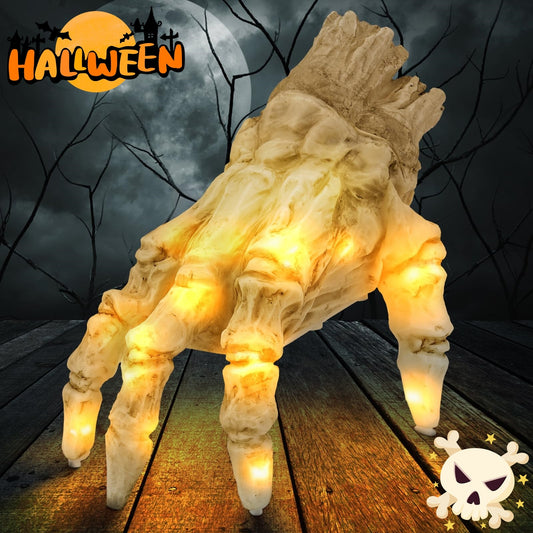 Halloween Electric Luminous Crawling Hand Animated Decoration Induction Luminous Decoration Zombie Hand With Spooky Sound - Bests Sale