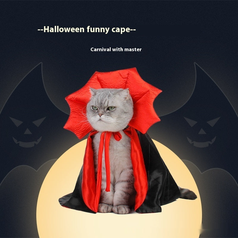 Cute Halloween Pet Costumes Cosplay Vampire Cloak For Small Dog Cat Kitten Puppy Dress Kawaii Pet Clothes Cat Accessoties Gift Bests Sale