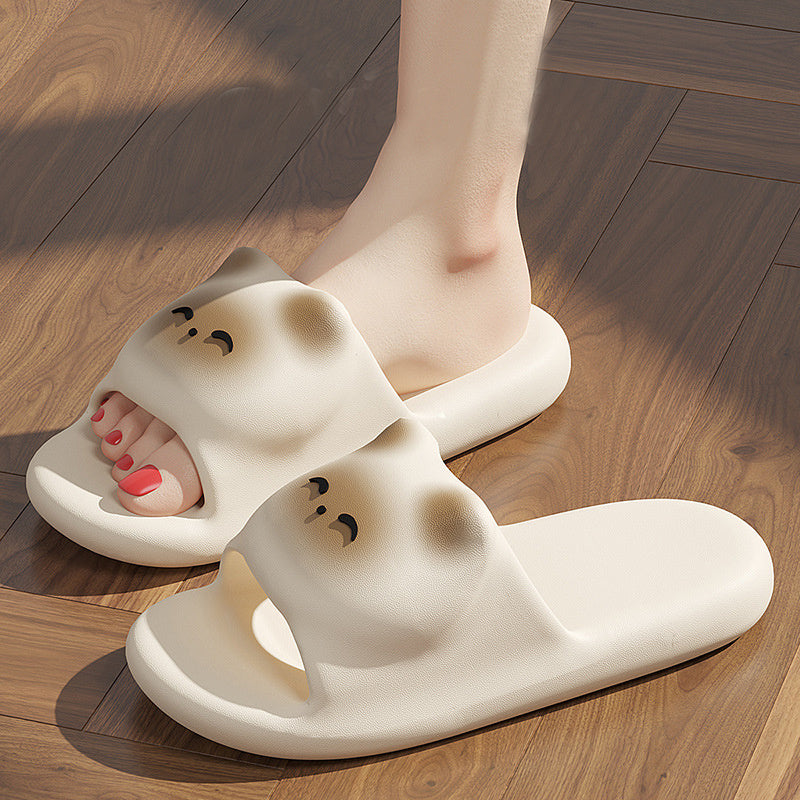 Cartoon Cat Slippers Home Non-slip Floor Bathroom Slipper Summer Bedroom House Shoes - Bests Sale