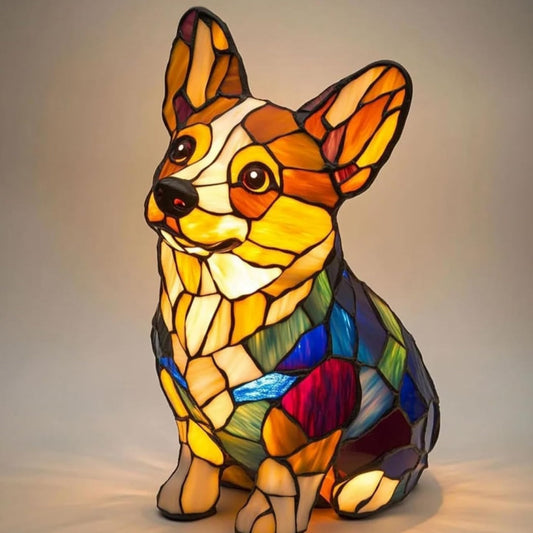LED Small Night Lamp Art Animal Statue Creative Home Desktop Decoration Coffee Jasper