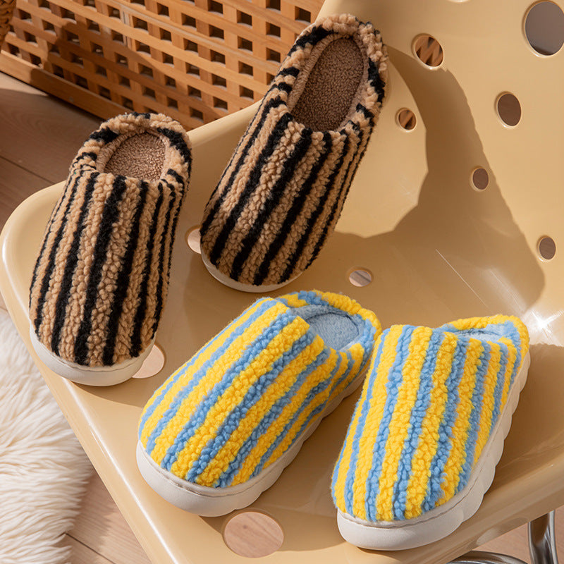 Cotton Slippers Non-slip Warm Platform Cotton Shoes - Bests Sale