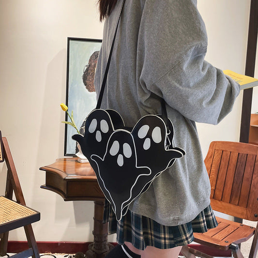 Halloween Bags Funny 3D Cartoon Ghost Cartoon Shoulder Bags Women Cute Cell Phone Purses Crossbody Bag Bests Sale