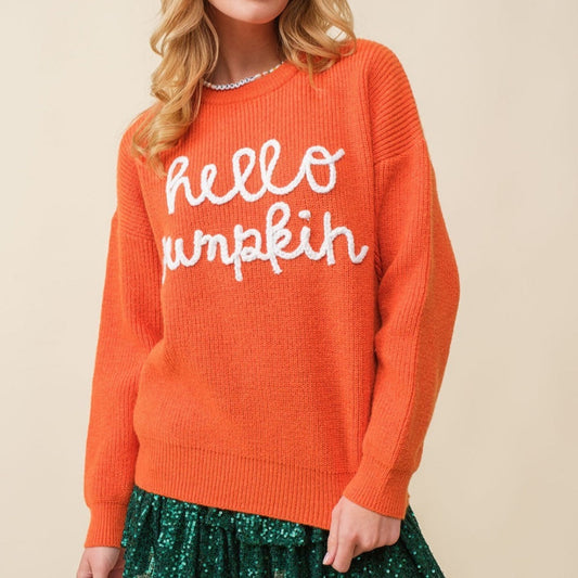 Women's Halloween Contrast Color Embroidery Crew Neck Pullover Sweater Bests Sale