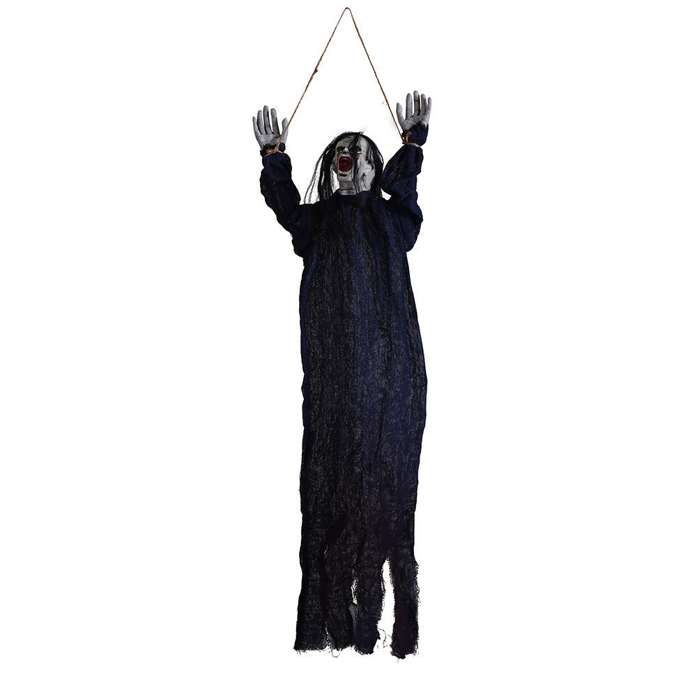 Halloween Decoration Hanging Ghost Haunted House Secret Room Layout Props Coffee Jasper