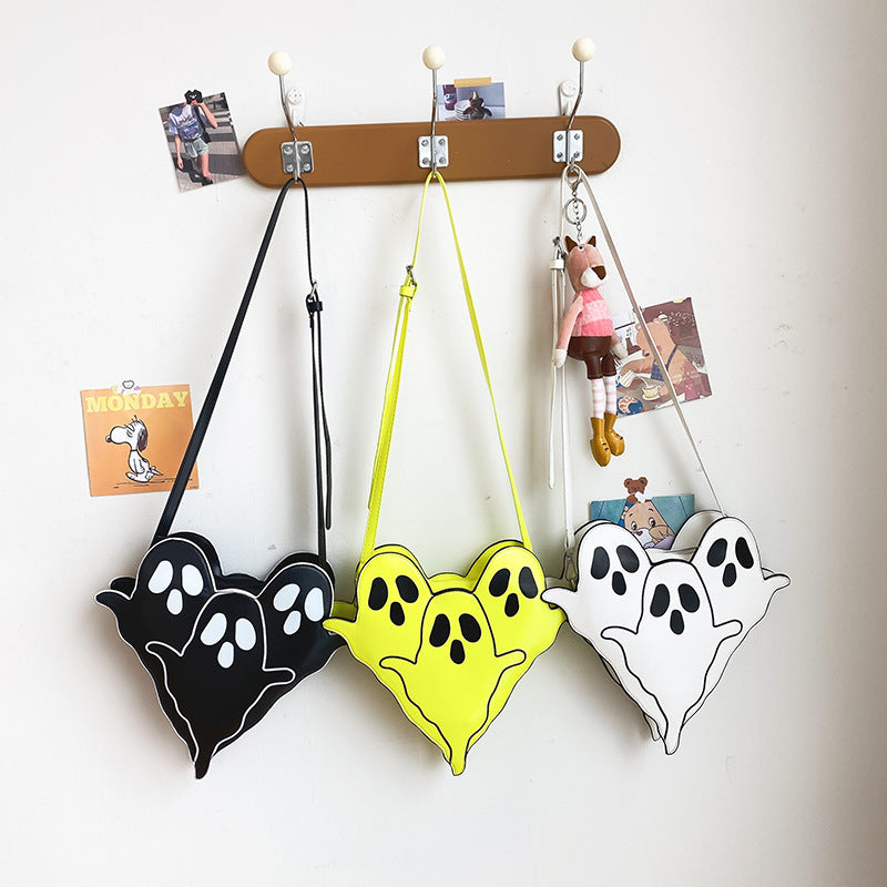 Halloween Bags Funny 3D Cartoon Ghost Cartoon Shoulder Bags Women Cute Cell Phone Purses Crossbody Bag Bests Sale