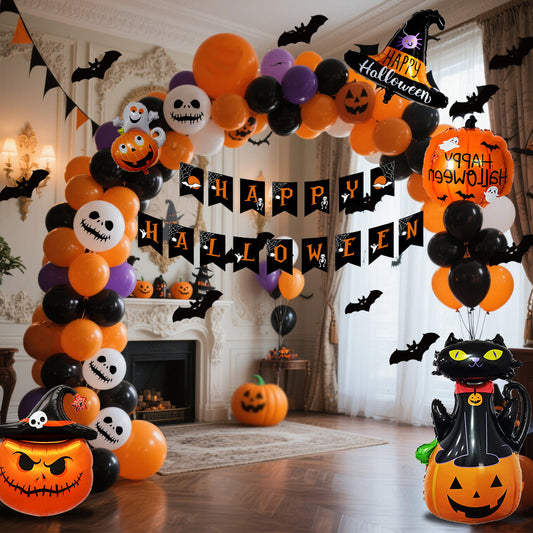 Halloween Hanging Flag Balloon Set Party Decoration Supplies - Bests Sale