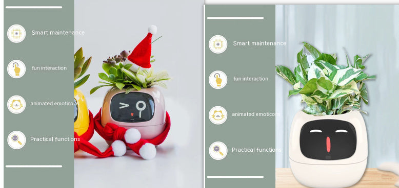 Smart Planter Endless Fun Over 49 Rich Expressions 7 Smart Sensors And AI Chips Make Raising Plants Easy And Fun Coffee Jasper