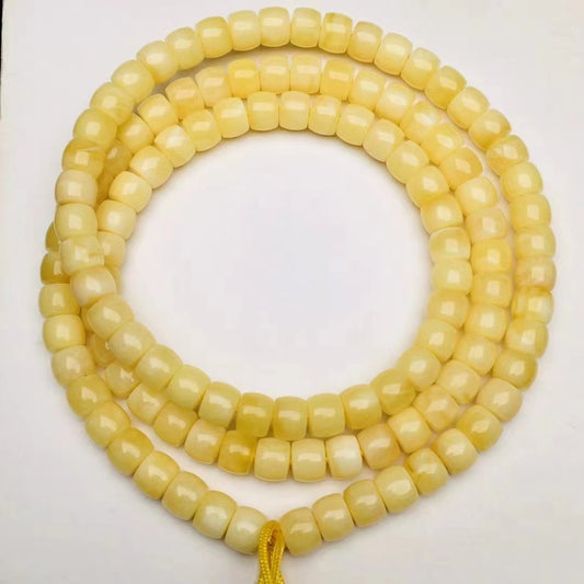 Natural Beeswax Straight Cut Buddha Beads Chicken Oil Crafts Accessories - Bests Sale