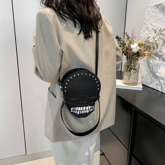 Halloween Skull Shoulder Bag Girls Funny Cute Messenger Bag Personality Creative Crossbody Bags For Women Bests Sale