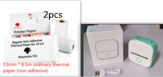Portable Mini Thermal Label Printer Home Photo Printer Student Wrong Question Printer Bluetooth-compatible Mini Label Printer Price Tag Coffee Jasper