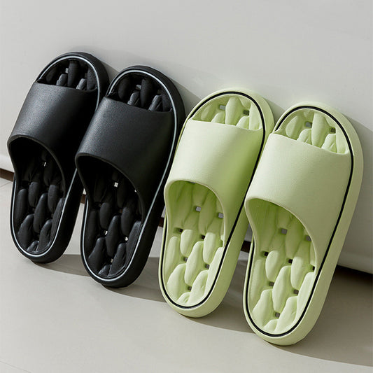 Non-slip Design Bathroom Slippers Home Summer Thick Sole Floor Bedroom House Shoes For Women Men - Bests Sale