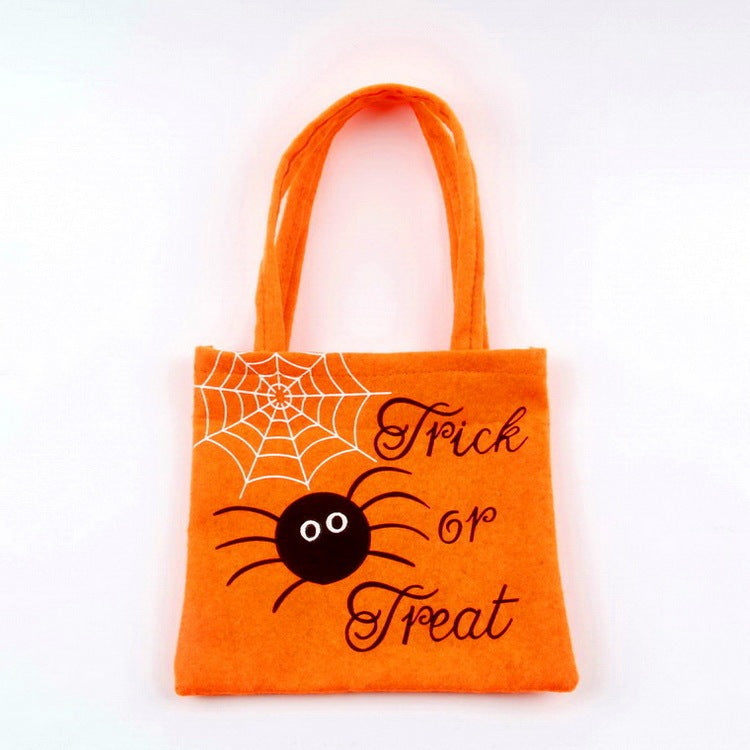 Halloween Spider Pumpkin Print Shoulder Bag Children's Candy Gift Bags Small Handbags Women - Bests Sale
