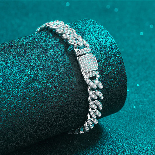Cuban Link Chain Moissanite Bracelet - Bests Sale