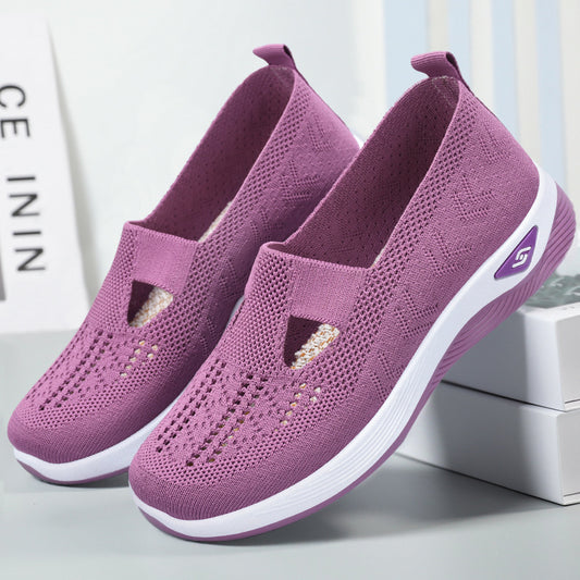 Women's Breathable Comfortable Soft Bottom Casual Mesh Shoes - Bests Sale