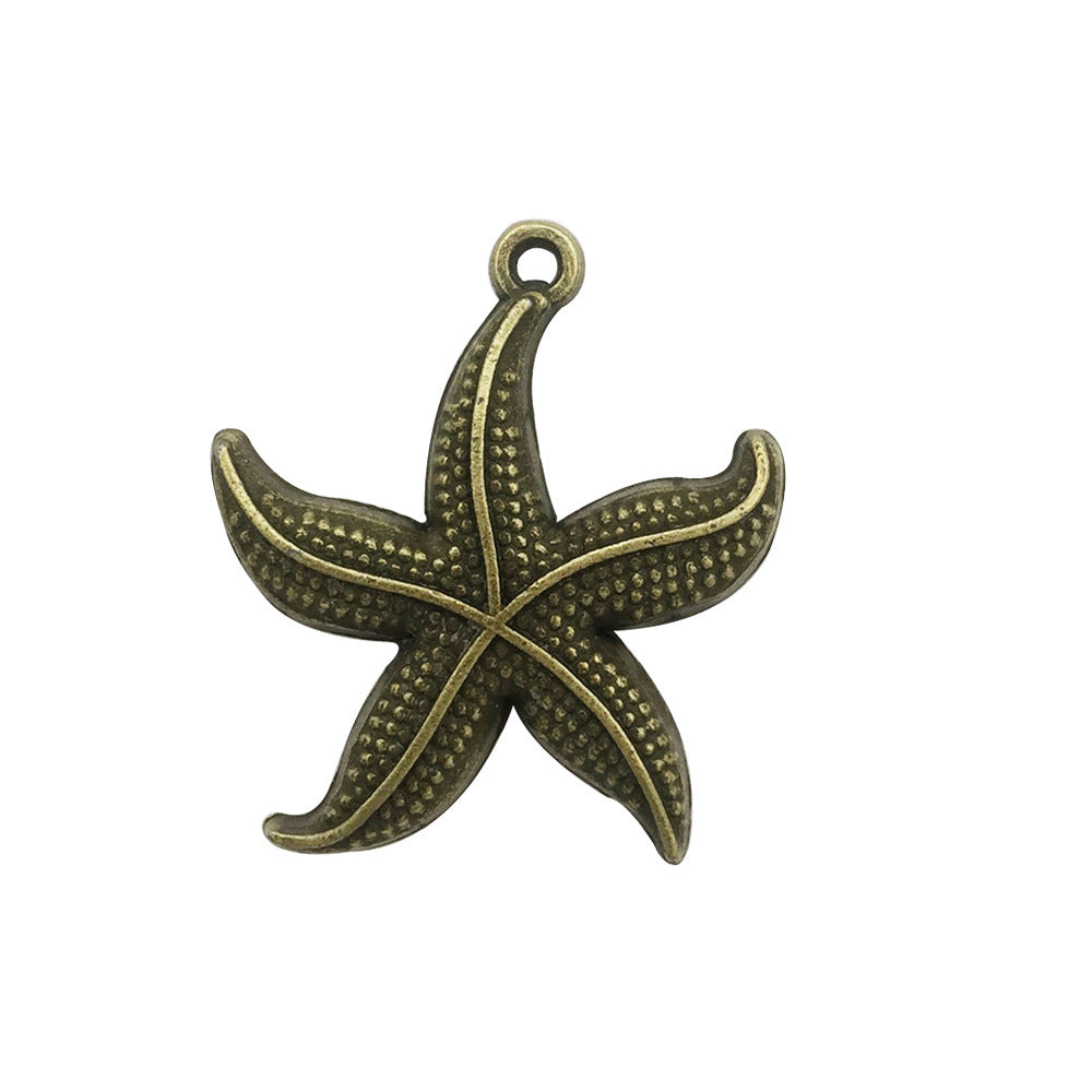 Retro Tibetan Silver Antique Brass Alloy DIY Accessories Marine Turtle Shell Necklace Bracelet Jewelry - Bests Sale