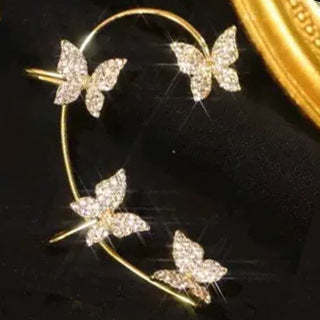Fashion Earring Butterfly Ear Clip And Ear Hook Jewelry - Bests Sale