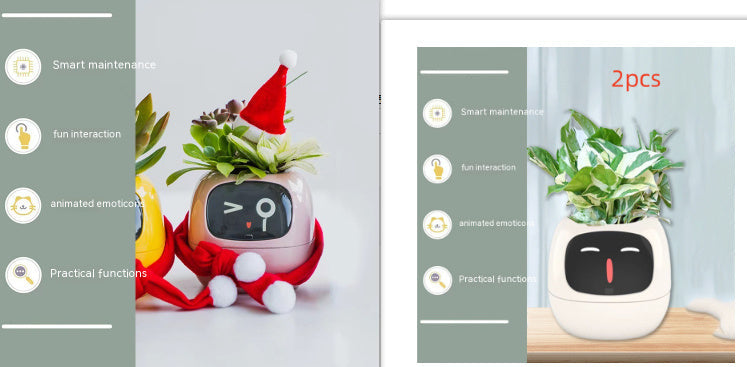 Smart Planter Endless Fun Over 49 Rich Expressions 7 Smart Sensors And AI Chips Make Raising Plants Easy And Fun Coffee Jasper