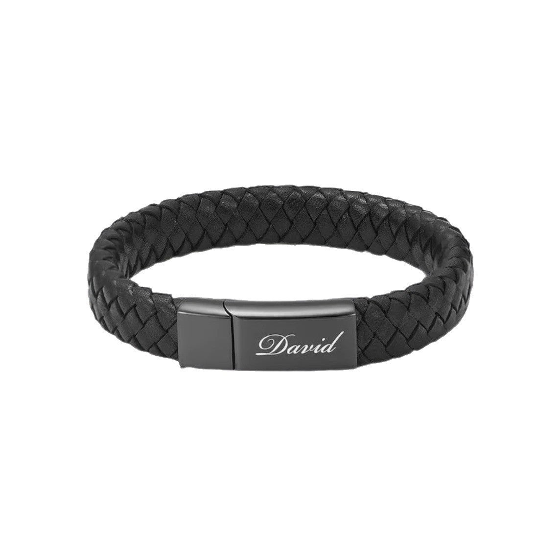 Leather Stainless Steel Cinerary Casket Bracelet - Bests Sale