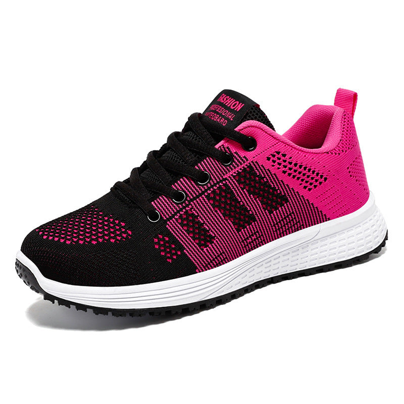 Running Shoes Women's Casual Soft Bottom Breathable Comfortable Fly-knit Sneakers - Bests Sale