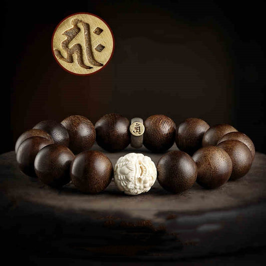 Agarwood Bracelet Mammoth Ivory Women's Buddha Bracelet - Bests Sale