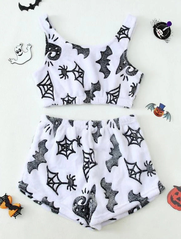 Women's Halloween Luminous Flannel Pajamas - Bests Sale
