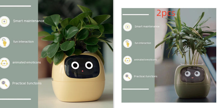 Smart Planter Endless Fun Over 49 Rich Expressions 7 Smart Sensors And AI Chips Make Raising Plants Easy And Fun Coffee Jasper