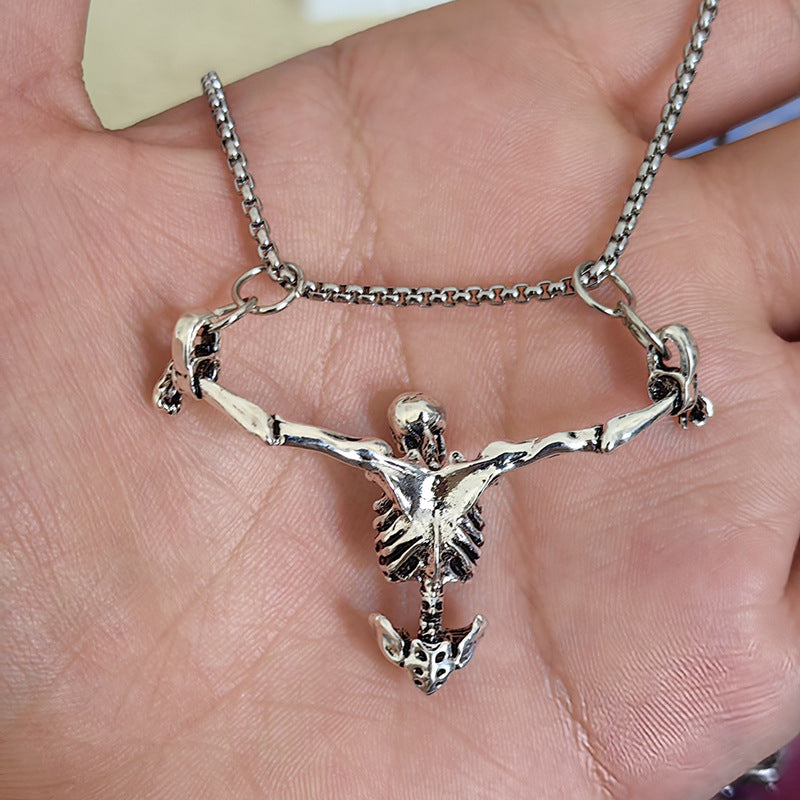 Halloween Skull Necklace Fashion Retro Punk Style Pendant Jewelry - Bests Sale