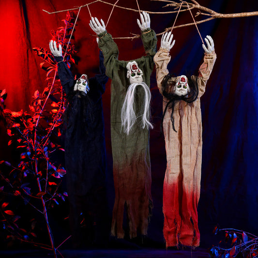 Halloween Decoration Hanging Ghost Haunted House Secret Room Layout Props Coffee Jasper