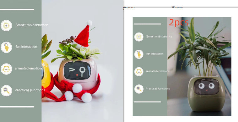 Smart Planter Endless Fun Over 49 Rich Expressions 7 Smart Sensors And AI Chips Make Raising Plants Easy And Fun Coffee Jasper