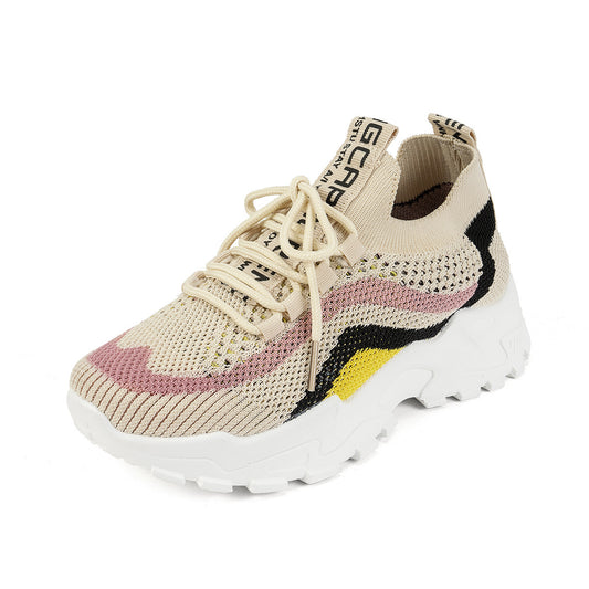 Stylish And Lightweight Soft Bottom Sports Women's Casual Shoes - Bests Sale