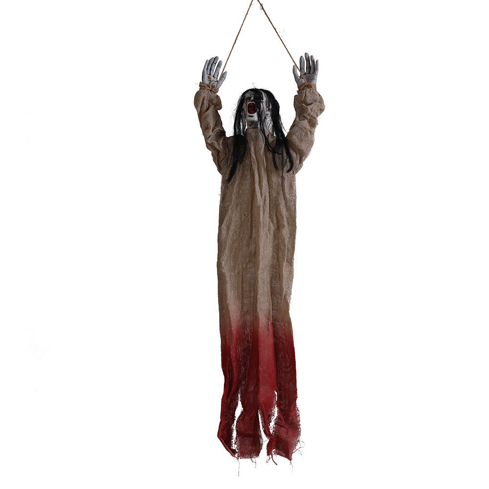 Halloween Decoration Hanging Ghost Haunted House Secret Room Layout Props Coffee Jasper