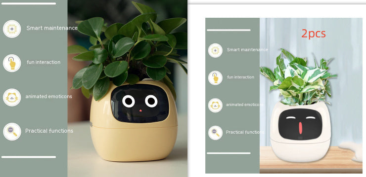 Smart Planter Endless Fun Over 49 Rich Expressions 7 Smart Sensors And AI Chips Make Raising Plants Easy And Fun Coffee Jasper
