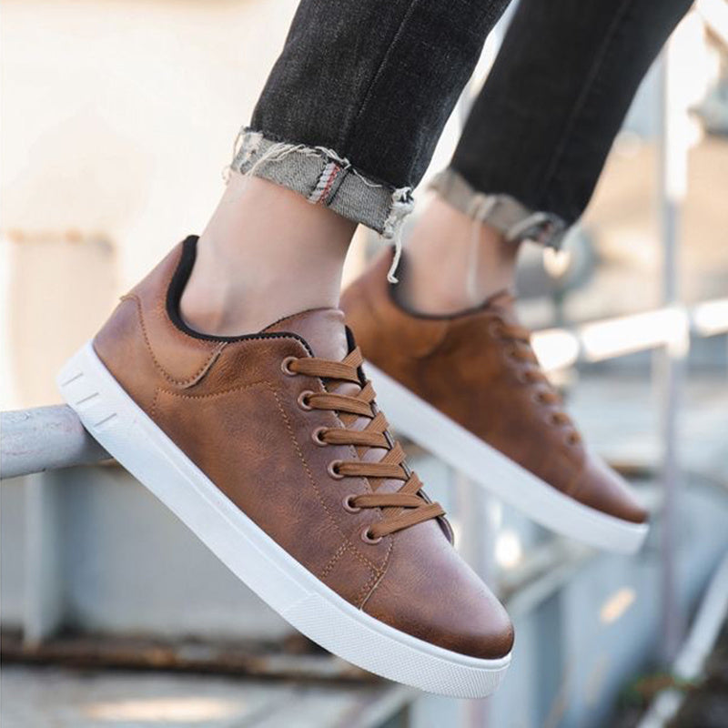 Lace-up Flat Shoes Men's Fashion Casual Shoes - Bests Sale