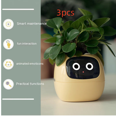 Smart Planter Endless Fun Over 49 Rich Expressions 7 Smart Sensors And AI Chips Make Raising Plants Easy And Fun Coffee Jasper