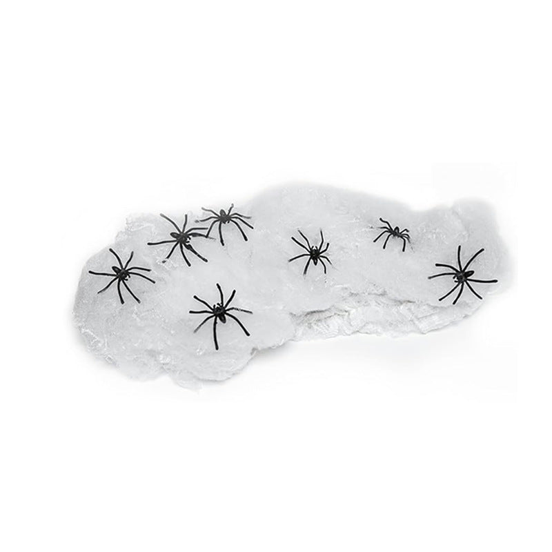 Halloween Decoration Cotton Spider Web Atmosphere Layout Props Coffee Jasper