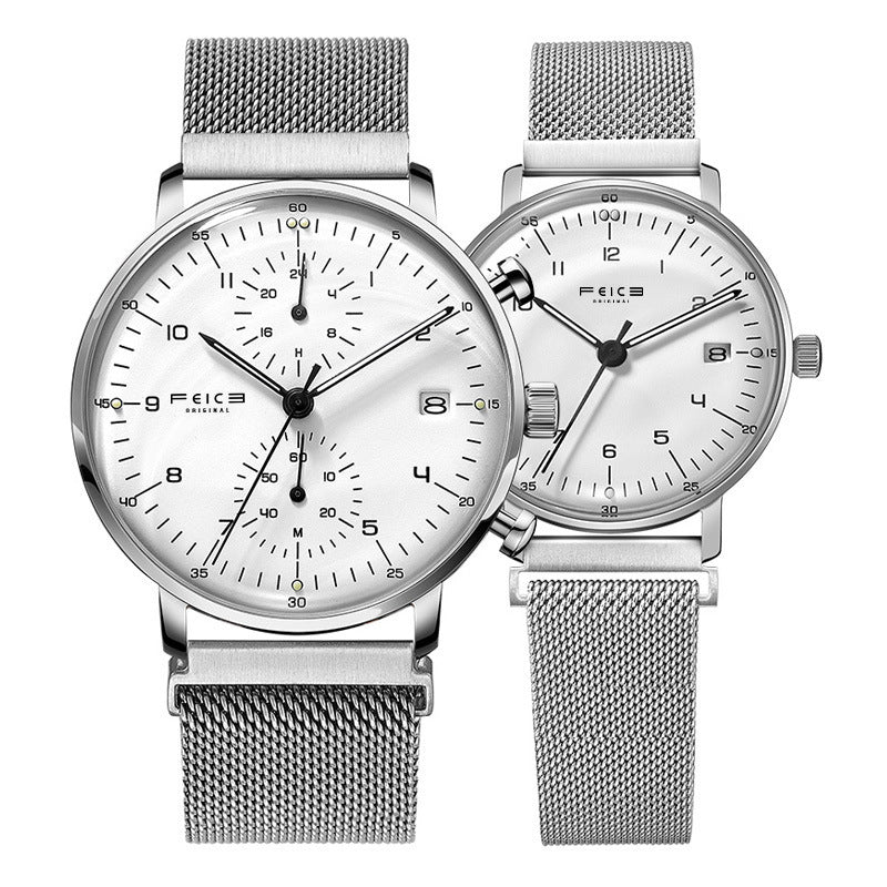 Men's And Women's Fashion Simple Waterproof Belt Watch - Bests Sale