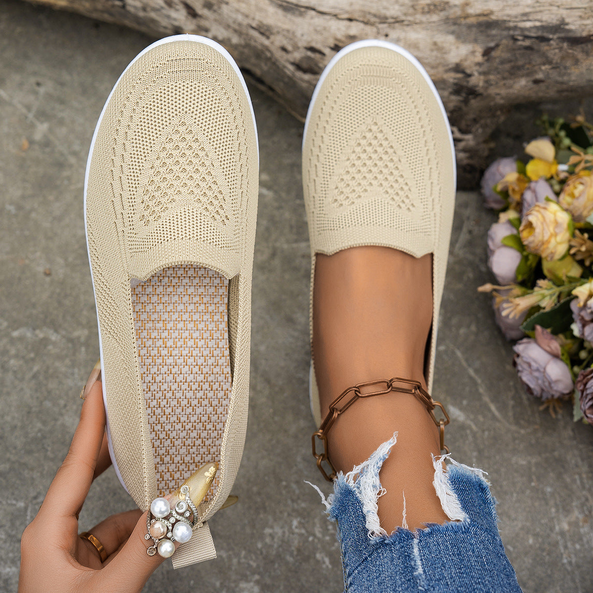Women's Shoes Summer New Women's Mesh Surface Shoes Casual Fashion - Bests Sale