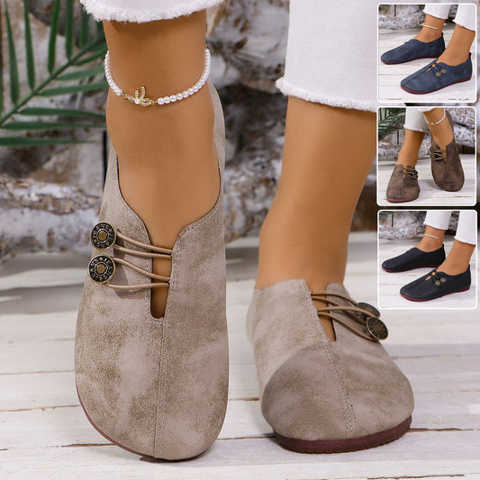 Ins Square Toe Slip-on Sandals Summer Fashion Soft Flat Shoes For Women - Bests Sale