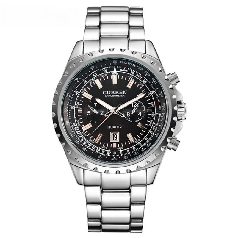 Men's Casual Quartz Movement Steel Band Wrist Business Watch Bests Sale